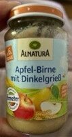 Apfel-Birne mit Dinkelgrieß