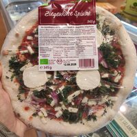 Pizza Ziegenkäse Spinat