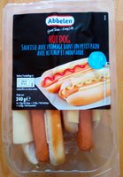 Hot dog - Saucisse avec fromage dans un petit pain avec ketchup et moutarde