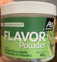 FLAVOR Powder White Chocolate Pistachio & Chunks