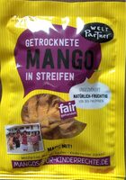 Gedrocknete Mango in Streifen