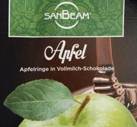 Apfelringe in Vollmilchschokolade