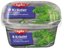 8 Kräuter - streufähig und fein gehackt