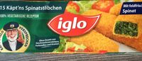 15 Spinatstäbchen