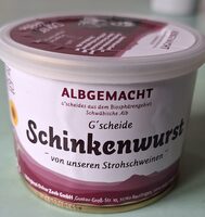 Albgemacht schinkenwurst