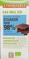 Ecuador madagascar noir 98%