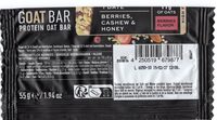 Goat Bar Protein Oat Bar Berries Flavor