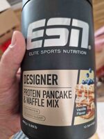 Designer protein waffle mix + Milk