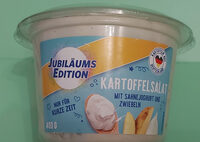 Kartoffelsalat mit Sahnejoghurt und Zwiebeln