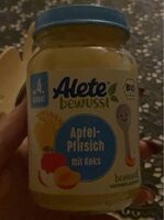 Pomme-pêche avec biscuit