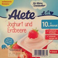 Joghurt und Erdbeere