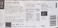 Bio Dinkel-Sauerteig