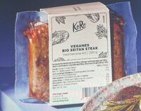 Bistecca di seitan bio alla mediterranea