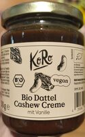 Bio Dattel Cashew Creme mit Vanille