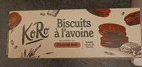 Biscuits à l'avoine fourrés au chocolat noir