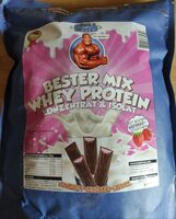 Bester Mix Whey Protein Konzentrat & Isolat Joghurt-Erdbeer-Riegel