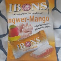 IBONS Kaubonbons mit frischem Ingwer