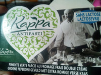 Kappa antipasti Piments verts farcis au fromage frais double crème