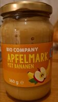 Apfelmark mit Bananen