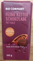 Feine bitter Schokolade mit Salz