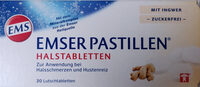 Emser Pastillen Halstabletten mit Ingwer