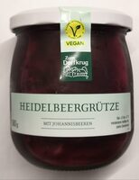 Heidelbeergrütze mit Johannisbeeren