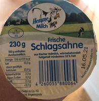 Frische Schlagsahne