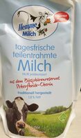 Tagesfrische teilentrahmte Milch