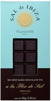 Chocolate Extra Fino 70 % a La Flor De Sal, Sal De Ibiza