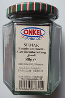 ERDEN Marekt GEWÜRZE Onkel Sumak Essigbaumfrucht Gewürzzubereitung 80g 1.99€ 1kg 24.88€