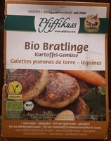 Bio Bratlinge Kartoffel-Gemüse