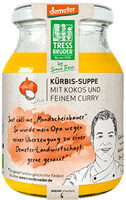 Kürbis-Suppe mit Kokos und feinem Curry
