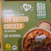 Veganes Curry typ Butter Chicken