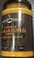 Cremige süsskartoffel suppe mit kokos & ingwer
