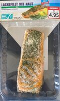 Lachsfilet mit haut