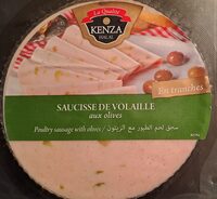 Saucisse de volaille aux olives en tranches