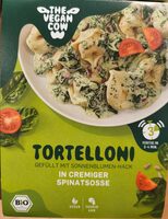 Tortelloni in cremiger Spinat-Soße