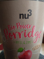 Nu3 Bio Power Porridge, Apfel & Zimt, 6 X