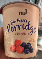 Nu3 Bio Power Porridge, Wildbeere, 6 X