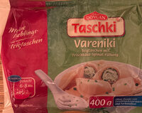 Teigtaschenmit 50%  Frischkäse-Spinat-Füllung, tiefgefroren