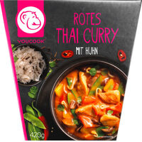 Rotes Thai Curry mit Huhn