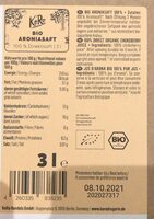 Jus d’aronia bio