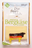 Würziger Bergkäse in Scheiben