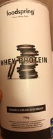 Whey protein cookies and cream geschack