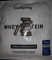 Whey protein cookie & cream