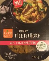 Curry Filetstücke aus Erbsenprotein