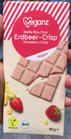 Erdbeer-Crisp : Weisse Rice Choc : vegan