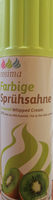 Farbige Sprühsahne