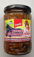 Fried aubergines with prunes