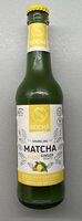 Matcha tea with yuzu and mint flavor